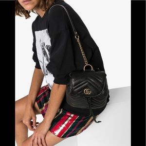 🥀Gucci gg Marmont Matelassé Backpack 🥀